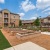 Garden outside in a courtyard