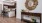 Open space living area with a creative nook and a mirror